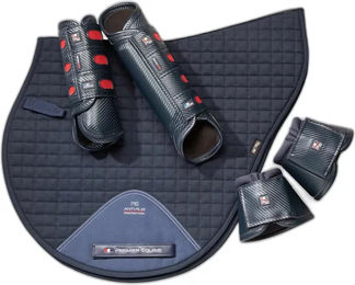 Produktbild von Premier Equine Carbon Wrap Over Reach Gamaschen für Pferde aus Kunstleder XXL