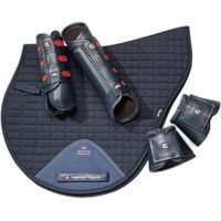 Produktbild von Premier Equine Carbon Wrap Over Reach Klauenschutz Gamaschen aus Kunstleder für Pferde