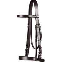 Produktbild von Premier Equine Caveson Reittrense aus Leder für Pferde in Braun oder Schwarz