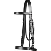 Produktbild von Premier Equine Caveson Reittrense für Pferde aus Leder in Schwarz
