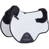 Produktbild von Premier Equine CC Air-Tech Square Stoßfeste Matte aus Merinowolle für Pferde in Weiß