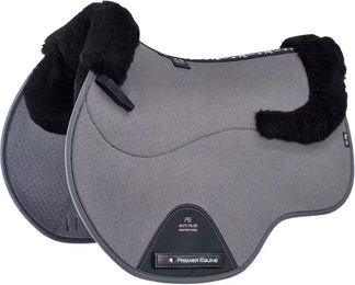 Premier Equine CC Air-Tech Square Stoßfeste Pferdematte aus Merinowolle in Schwarz oder Grau – Bild 1 von 2
