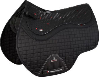 Produktbild von Premier Equine Close Contact Tech Grip Pro Sattelunterlage aus Baumwolle Schwarz