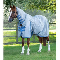 Produktbild von Premier Equine Combo Fliegendecke für Pferde in Blau oder Grau