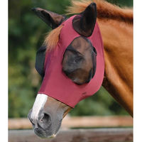Produktbild von Premier Equine Comfort Tech Fliegenmaske aus Lycra in Rot Größe M