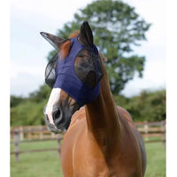 Produktbild von Premier Equine Comfort Tech Lycra Fliegenmaske für Pferde in Blau Größe M