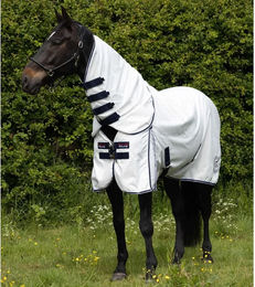 Produktbild von Premier Equine Cotone Combo Trocknende Pferdedecke aus Baumwolle in Weiß