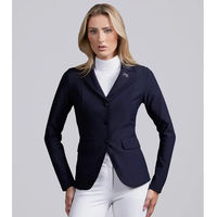 Produktbild von Premier Equine Crystello Turnierjacke für Herren wasserabweisend in Silber und Blau