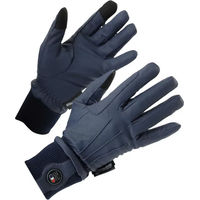 Produktbild von Premier Equine Dajour Reithandschuhe für Damen und Herren aus Kunstleder wasserdicht Winter Blau XXL