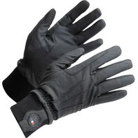 Produktbild von Premier Equine Dajour Reithandschuhe für Damen und Herren aus Kunstleder wasserdicht Winter Schwarz XL