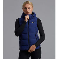 Produktbild von Premier Equine Damen Steppweste mit Kapuze Pavoni
