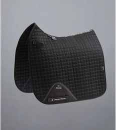 Premier Equine Dressurmatte für Pferde aus Baumwolle Close Contact Schwarz Full – Bild 1 von 3