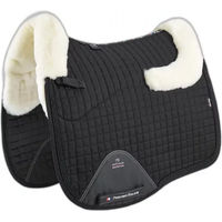 Produktbild von Premier Equine Dressurmatte Sattelpad für Ponys mit Wollanteil in Schwarz und Natur