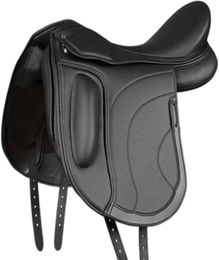 Produktbild von Premier Equine Dressursattel für Pferde aus Kunstleder in Schwarz