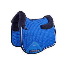 Premier Equine Dressursattelpad aus Merinowolle in Royal Blue/Navy – Bild 1 von 4