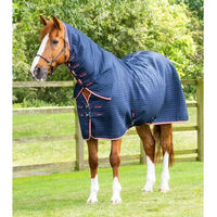 Produktbild von Premier Equine Dry-Tech Abschwitzdecke mit Halsteil in Blau