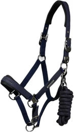 Produktbild von Premier Equine Duco Nylonhalfter für Ponys in Blau