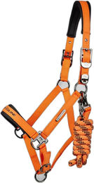 Produktbild von Premier Equine Duco Nylonhalfter für Ponys in Orange