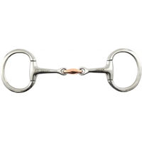 Produktbild von Premier Equine Eggbutt Gebiss doppelt gebrochen aus Kupfer mit Olivenkopf
