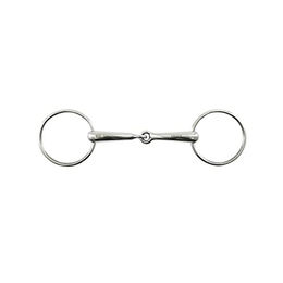 Produktbild von Premier Equine Einfaches Gebiss für Pferde aus Edelstahl in Silber mit 75 mm Ringen