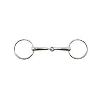 Produktbild von Premier Equine Einfaches Gebiss für Pferde aus Edelstahl mit 75 mm Ringen in Silber