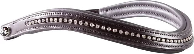 Premier Equine Elaborare Stirnband für Pferde aus Leder mit Diamanten in XL – Bild 1 von 3