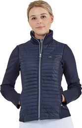 Produktbild von Premier Equine Elena Hybrid Reitjacke für Damen in Blau wasserdicht