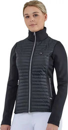 Produktbild von Premier Equine Elena Hybrid Reitjacke für Damen in Schwarz wasserdicht