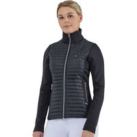 Produktbild von Premier Equine Elena Hybrid Reitjacke für Damen in Schwarz wasserdicht Größe 38
