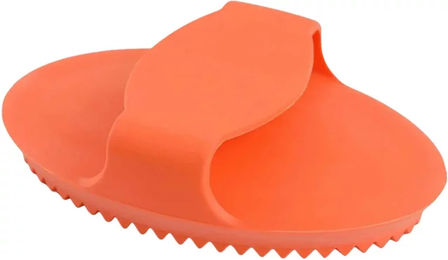 Premier Equine Etrille aus Gummi in Orange – Bild 1 von 3