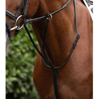 Produktbild von Premier Equine European Running Martingal für Pferde aus Leder in Schwarz Größe M