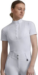 Produktbild von Premier Equine Famosa Turnier-Reitbluse für Damen in Weiß Größe 42