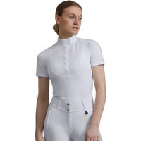 Produktbild von Premier Equine Famosa Turnier-Reitbluse für Damen in Weiß Größe 44