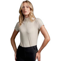 Produktbild von Premier Equine Felicio Damen Reitshirt Sommer aus Nylon in Grau und Beige Größe 38