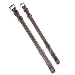 Produktbild von Premier Equine Flanschpfostenpaar aus Leder in Braun