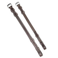 Produktbild von Premier Equine Flanschpfostenpaar aus Leder in Braun