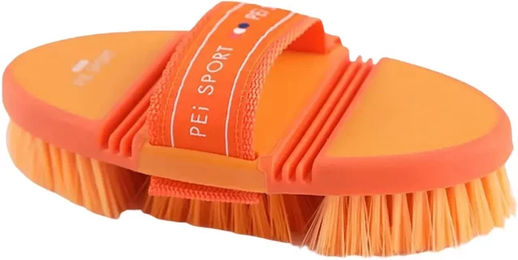 Produktbild von Premier Equine Flexible Weiche Bürste für Pferde Orange