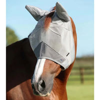 Produktbild von Premier Equine Fliegenmaske Buster Standard Plus für Pferde aus Polyester in Grau Silber Grösse M