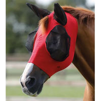 Produktbild von Premier Equine Fliegenmaske Comfort Tech Lycra für Pferde in Rot Größe XL