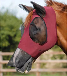 Premier Equine Fliegenmaske Comfort Tech Xtra Lycra Größe L Farbe Rot – Bild 1 von 4