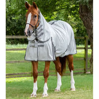 Produktbild von Premier Equine Fly Lite Fliegendecke für Pferde aus Polyester in Silber und Grau