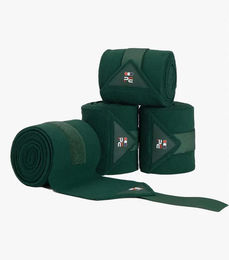 Premier Equine Gamaschen aus Fleece in Grün 4er Pack für Pferde – Bild 1 von 2