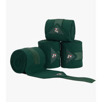 Produktbild von Premier Equine Gamaschen aus Fleece in Grün 4er Pack für Pferde
