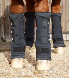 Premier Equine Gamaschen aus Neopren in Schwarz Größe M – Bild 1 von 3