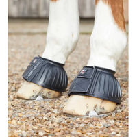 Produktbild von Premier Equine Gamaschen Klauenschutz für Pferde Schwarz Gummi Größe L