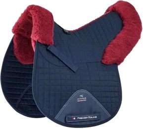 Premier Equine GP/Jump Numnah Sattelunterlage für Pferde mit integrierter dämpfender synthetischer Schafsfell-Einlage – Bild 1 von 3