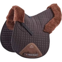 Produktbild von Premier Equine GP/Jump Numnah Sattelunterlage mit dämpfender Schafsfell-Unterlage in Braun