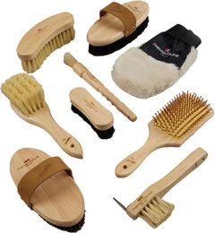 Premier Equine Heritage Reitputzset aus Holz in Beige und Transparent im Beutel – Bild 1 von 1