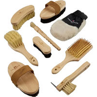 Produktbild von Premier Equine Heritage Reitputzset aus Holz in Beige und Transparent im Beutel