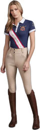 Produktbild von Premier Equine Heritage Reitshirt Damen Blau aus Nylon